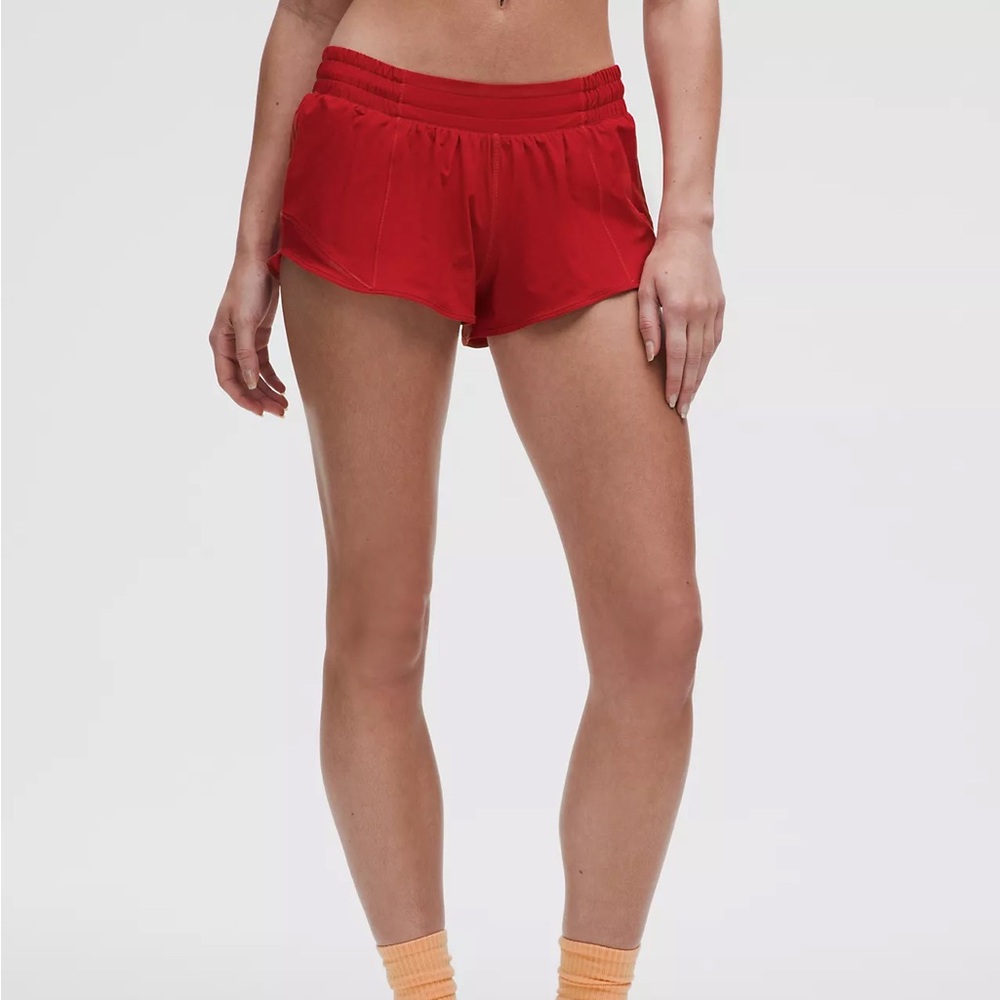 Lululemon Red Women's Athletic Shorts